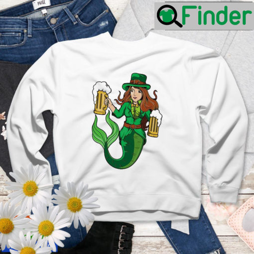 Irish Mermaid Women Leprechaun St Patricks Day Sweatshirt