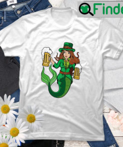 Irish Mermaid Women Leprechaun St Patricks Day T Shirt