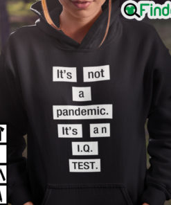 Its Not A Pandemic Its An IQ Test Hoodie