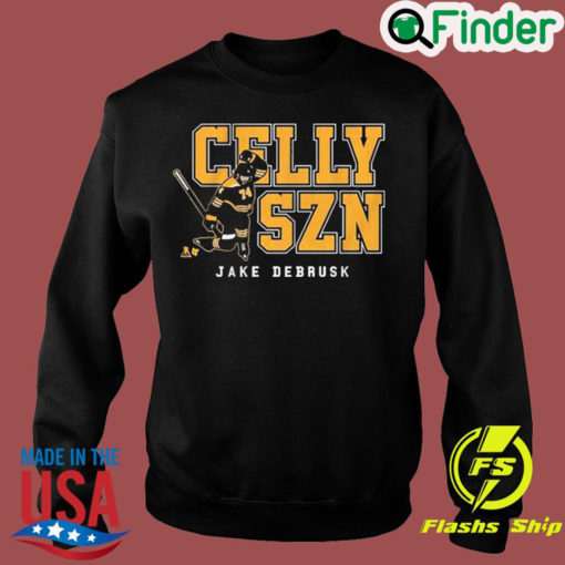 Jake Debrusk Celly Szn Boston Bruins Hockey Sweatshirt