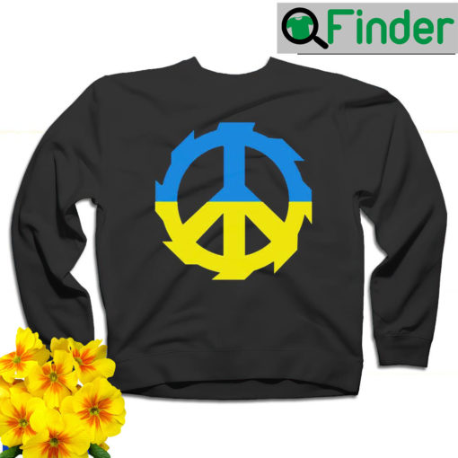 Jinjer Peace to Ukraine we want our home back Blue and Yellow sweatshirt