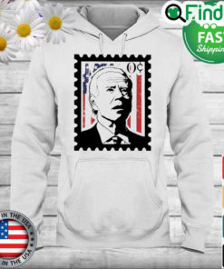 Joe Biden Zero Cents Stamp American Flag Hoodie