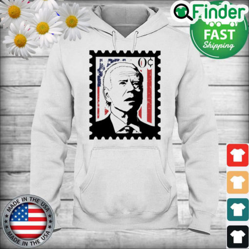 Joe Biden Zero Cents Stamp American Flag Hoodie