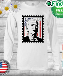 Joe Biden Zero Cents Stamp American Flag Long Sleeve