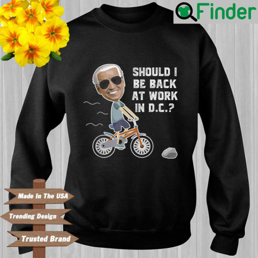 Joe Biden should I be back at work in dc sweatshirt