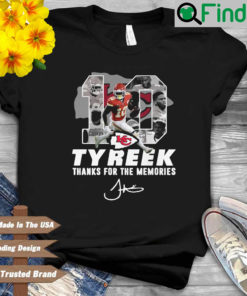 Kansas City Chiefs 10 Tyreek Hill thanks for the memories signature shirt