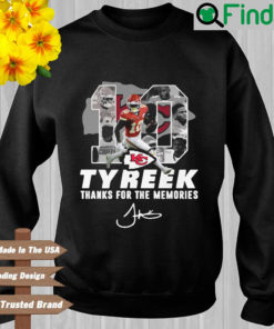 Kansas City Chiefs 10 Tyreek Hill thanks for the memories signature sweatshirt