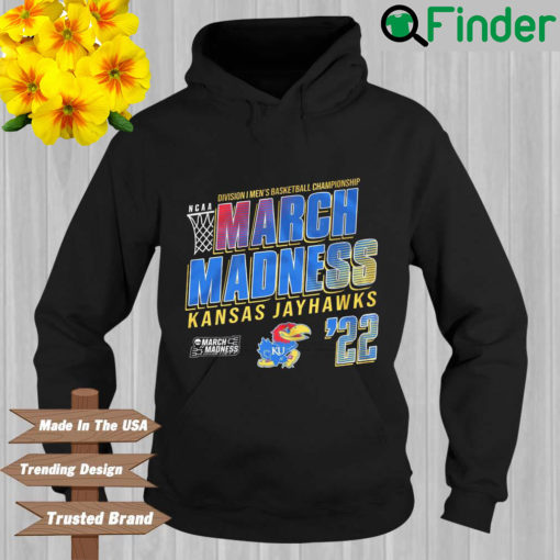 Kansas Jayhawks Division Mens Basketball Championship March Madness 22 Hoodie