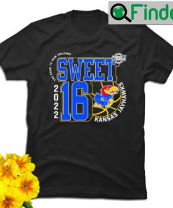 Kansas Jayhawks March Madness 2022 NCAA Mens Basketball Sweet 16 the road to New Orleans shirt