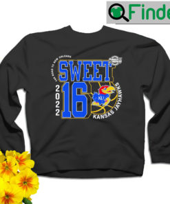 Kansas Jayhawks March Madness 2022 NCAA Mens Basketball Sweet 16 the road to New Orleans sweatshirt