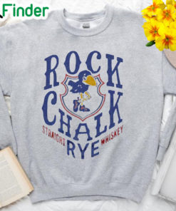 Kansas Jayhawks Rock Chalk Rye Straight Whiskey Long Sleeve