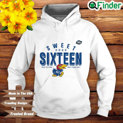 Kansas Jayhawks sweet 2022 sixteen NCAA division I mens basketball Hoodie