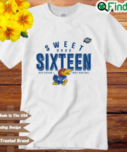 Kansas Jayhawks sweet 2022 sixteen NCAA division I mens basketball shirt