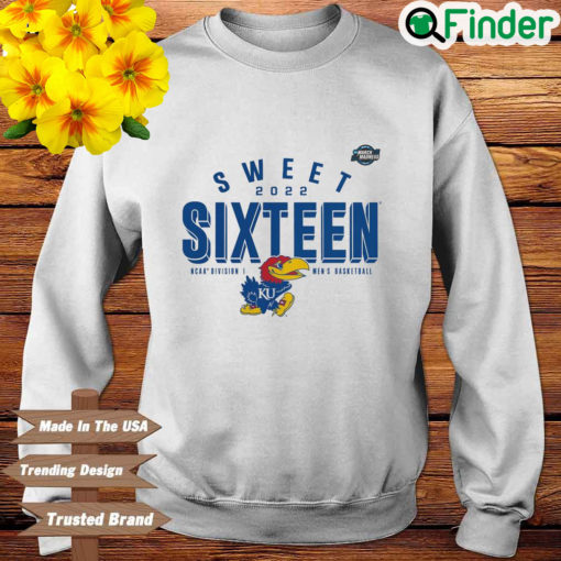 Kansas Jayhawks sweet 2022 sixteen NCAA division I mens basketball sweatshirt