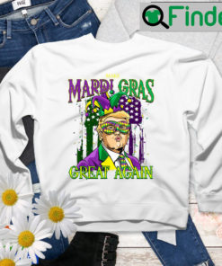 Keep Mardi Gras Great American Flag Trump Costume Sweatshirt