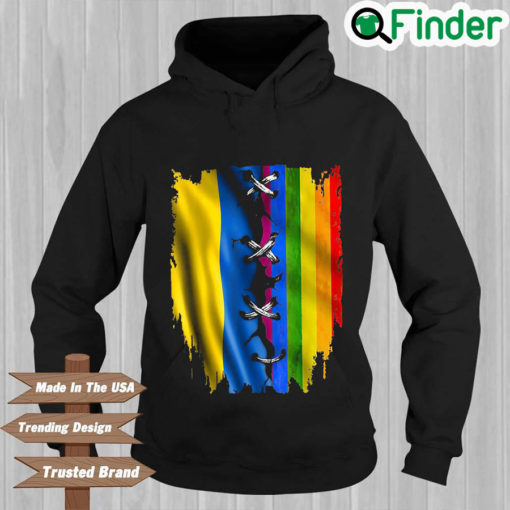 LGBT and Ukraine flag I stand with Ukraine Hoodie