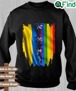 LGBT and Ukraine flag I stand with Ukraine Sweatshirt