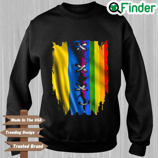 LGBT and Ukraine flag I stand with Ukraine Sweatshirt