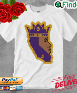 Lebron James The King Los Angeles Baseball Shirt