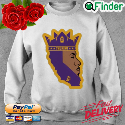 Lebron James The King Los Angeles Baseball Sweatshirt