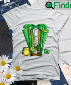 Leprechaun Costume St Patricks Day Boys Kids Men Shamrock Shirt