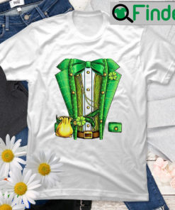 Leprechaun Costume St Patricks Day Boys Kids Men Shamrock T Shirt