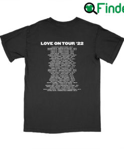 Love On Tour 2022 Date 2 Sided T Shirt