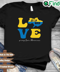 Love Stop War Pray For Ukraine Puck Futin Russia Ukrainian Shirt