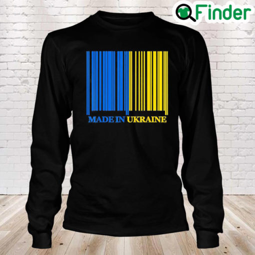 Made In Ukraine I Stand With Ukraine Ukrainian Flag Freedom Love Ukraine Long Sleeve