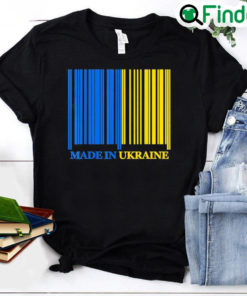 Made In Ukraine I Stand With Ukraine Ukrainian Flag Freedom Love Ukraine Shirt