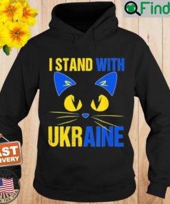 Me and my cat we Stand With Ukraine Ukrainian cat lover Hoodie