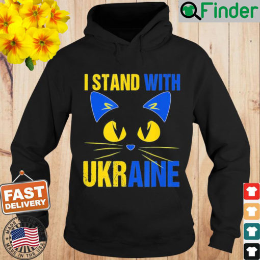 Me and my cat we Stand With Ukraine Ukrainian cat lover Hoodie