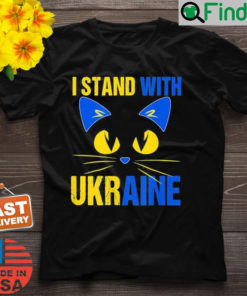 Me and my cat we Stand With Ukraine Ukrainian cat lover Shirt