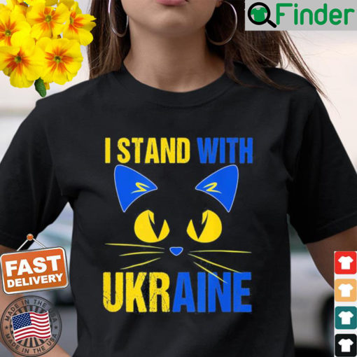 Me and my cat we Stand With Ukraine Ukrainian cat lover T Shirt