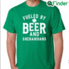 Mens Fueled By Beer And Shenanigans Irish St Patricks Day Shirt