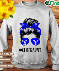 Messy bun cheeraunt sweatshirt