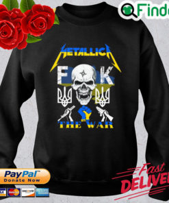 Metallica fuck stop the war sweatshirt