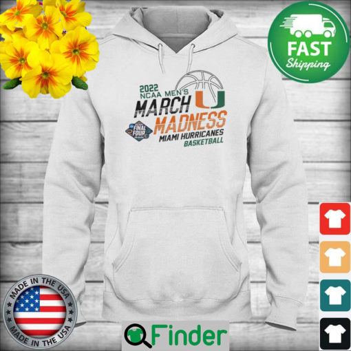 Miami Hurricanes basketball 2022 NCAA mens March Madness Final Four New Orleans Hoodie