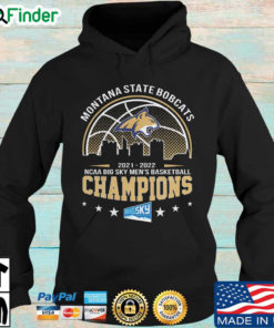 Montana State Bobcats 2021 2022 NCAA Big Sky Mens Basketball Champions Hoodie