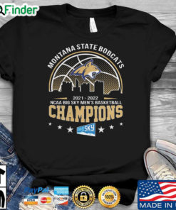 Montana State Bobcats 2021 2022 NCAA Big Sky Mens Basketball Champions t shirt