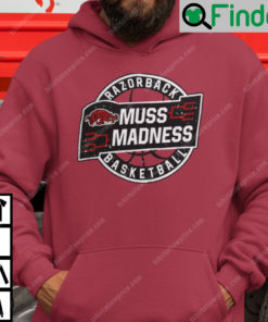 Muss Madness Hoodie Muss Madness Razorback Basketball Logo Tee