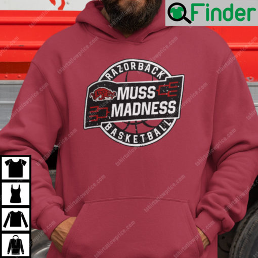 Muss Madness Hoodie Muss Madness Razorback Basketball Logo Tee