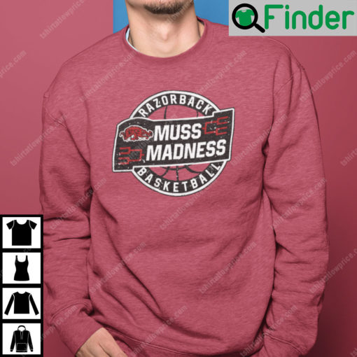 Muss Madness Sweatshirt Muss Madness Razorback Basketball Logo Tee