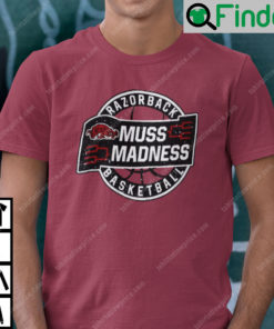 Muss Madness T Shirt Muss Madness Razorback Basketball Logo Tee