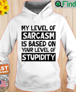 My Level Of Sarcasm Is Based On Your Level Of Stupidity Hoodie 1