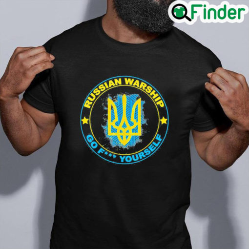 Nice I Stand With Ukraine Flag – Russian go f yourself Free Ukraine Shirt