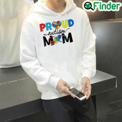 Nice Proud Mom Autism Awareness Family Matching Hoodie