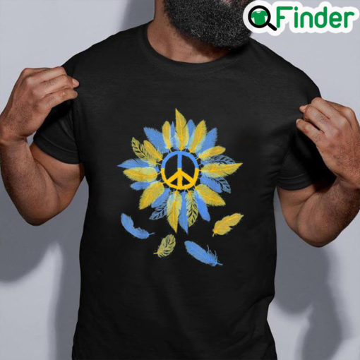 Nice Stop Russian Sunflower Ukraine Ukrainian Flag Ukraine Flag Pride Vintage T Shirt