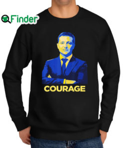 Nice hero Volodymyr Zelensky Stand With Ukraine Ukrainian Courage Sweatshirt