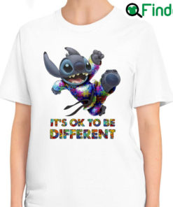 Nice official Baby Stitch Autism Its Ok to be different T Shirt